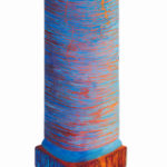 Blue Column, 34" x 16"