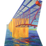 Portland Bridge, acrylic on canvas, 66" x 46" x 2.5"