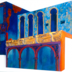 Aladdin's House, acrylic on canvas, 48" x 68" x 2.5"