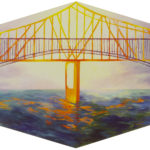 Two Bridges, acrylic on canvas,